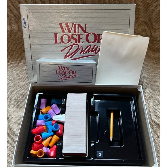 Vintage Walt Disney Company Win Lose or Draw Board Game Retro Picture Game - Picture 4 of 5